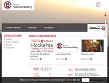 Tablet Screenshot of feuerwehrwildberg.de